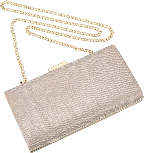 Miniatura 5 de Rucavono - Monederos de mano para mujer, bolsos de mano dorados, bolsos de noche, bolsos clásicos de boda, fiesta, novia, baile de graduación, bolso