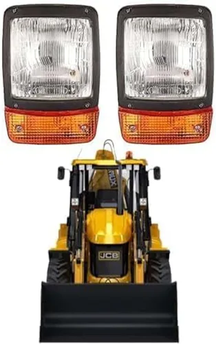 Faros retroexcavadoras cargadoras de faros delanteros JCB luces de cabeza Indicador apto para varios modelos adecuado para JCB Universal 3C 3CX 3D