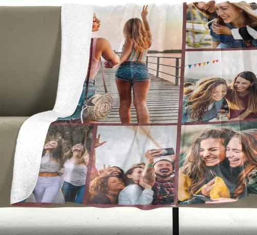 Miniatura 140 de Mantas personalizadas con foto, manta de fotos personalizada, mantas personalizadas con imagen, regalos personalizados para mujeres, hombres