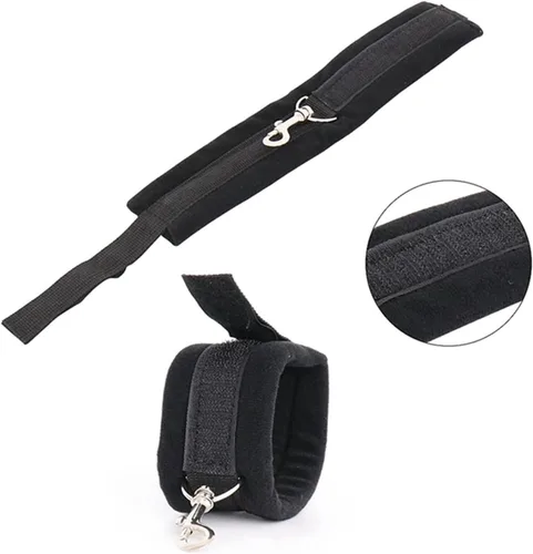 Miniatura 4 de Colchón de amarre sexual tamaño King para adultos y parejas, juego sexual para cama, bandas de resistencia sexual con correa de tobillo para esposas