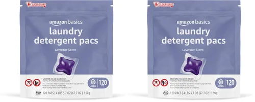 Miniatura 9 de Amazon Basics Cápsulas de detergente para ropa, hipoalergénico, sin fragancia ni colorantes, 120 unidades (nuevo empaque)