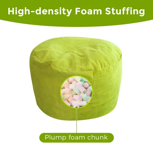 Miniatura 7 de MAXYOYO Puf gigante para adultos, puf convertible que se pliega de silla perezosa a colchón de suelo, sofá grande para suelo, sofá grande, relleno