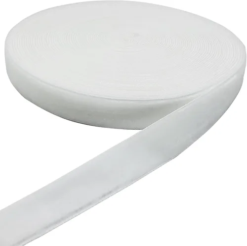 Miniatura 9 de Carrete de cinta de terciopelo blanco de 15 yardas, para bodas, envoltura de regalos, lazos para el pelo, decoración del hogar (1/4 pulgadas, blanco)
