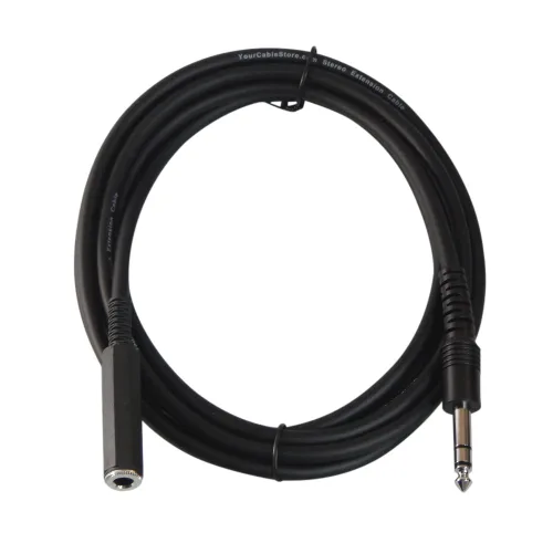 Miniatura 2 de Your Cable Store Cable de extensión de auriculares estéreo de 6 pies 1/4" (6,3 mm)
