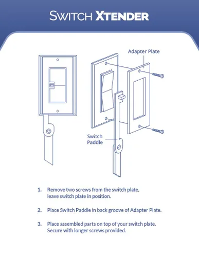 Miniatura 4 de Extensor de interruptor de luz Decora para niños, paquete de 2