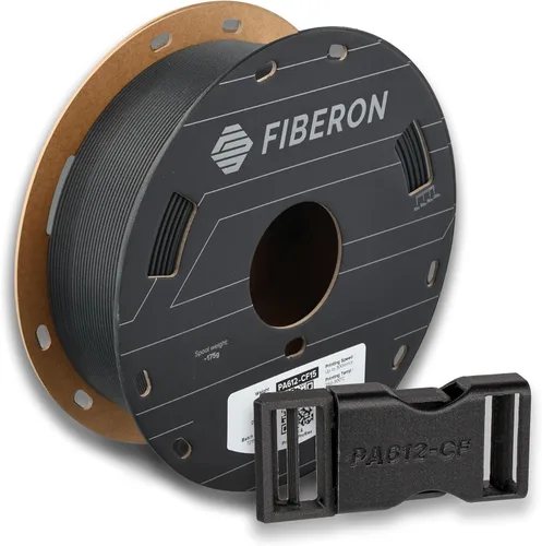Miniatura 14 de Polymaker Fiberon PA612-ESD - Filamento para impresora 3D de 1.75 mm/17.6 oz, de nailon de fibra de carbono ESD-safe, resistente al calor a 302 °F