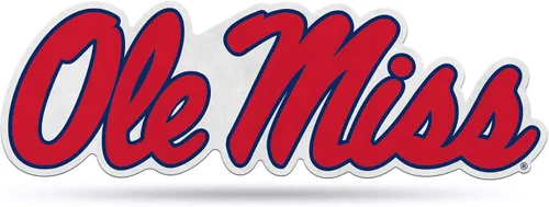 Rico Industries Banderín de corte en forma de logotipo primario de la NCAA Mississippi Ole Miss Rebels