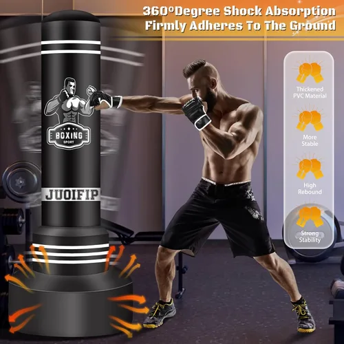 Miniatura 5 de Freestanding Punching Bag for Adults, 70'' Boxing Bag with Stand Kicking Bag Heavy Bag with Boxing Gloves and Electric Air Pump, Women Men