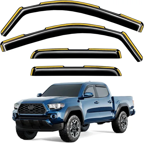 Miniatura 18 de Protectores de lluvia de ventana en canal para Chevy Express Van 1996-2026 y GMC Savana 1996-2026, deflectores de ventana extra duraderos, viseras