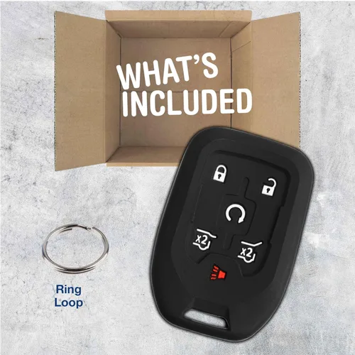 Miniatura 3 de KeyGuardz - Carcasa protectora exterior de goma suave para llave inteligente de entrada sin llave para Suburban Tahoe Yukon HYQ1AA