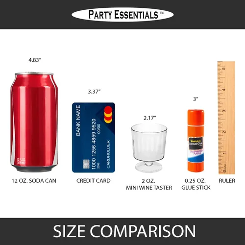 Miniatura 4 de Party Essentials Mini vasos desechables de plástico de 2 onzas, para degustaciones de vino, porciones pequeñas, muestras de alimentos, condimentos