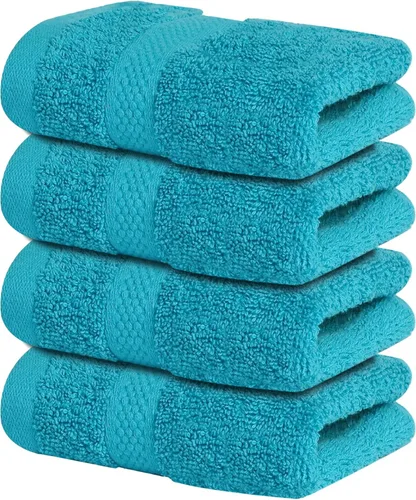 Miniatura 31 de Infinitee Xclusives Toallas de lujo para la ducha [13 x 13] – 100% algodón [paquete de 12], toallas faciales suaves y absorbentes para baño, Gris