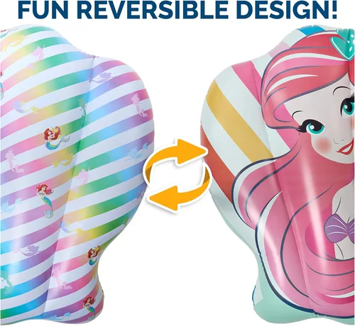 Miniatura 3 de Swimways Disney Princess Ariel - Barco reversible, flotadores inflables para piscina y juguetes de piscina para niños, accesorios de piscina
