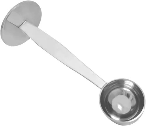 Miniatura 6 de Cucharas de café 2 en 1, cucharada de acero inoxidable 304, con parte inferior prensada para prensa de granos de café, prensa de molienda de café