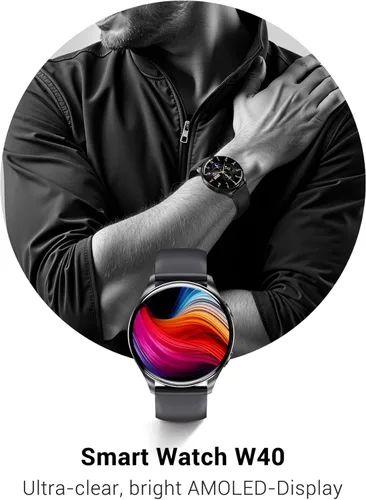 Miniatura 2 de IOWOODO Smart Watch for Women, Answer/Make Call, 1.43'' AMOLED Ultra-Clear Screen Fitness Tracker with 120+ Sport Modes Heart Rate/Sleep/SpO2
