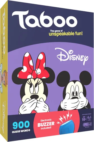Taboo: Edición Disney Juego de mesa de fiesta | Juego temático de adivinar palabras en familia | Mercancía oficialmente licenciada | Juego para 2