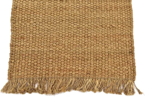 Miniatura 7 de Unique Loom Chunky Jute Collection - Alfombra de área sólida, transitoria, bohemia, 2 pies 6 pulgadas x 6 pies 0 pulgadas, color bronceado/natural