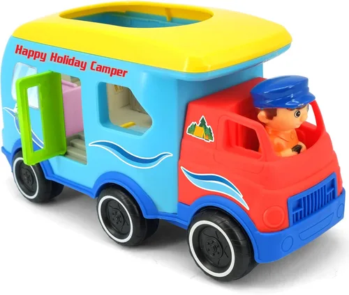 Miniatura 9 de Kiddieland Cubo de actividad de luz y sonido para niños pequeños – teclas de piano musical, clasificador de formas de animales, 6 lados de juego
