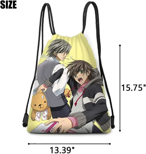Miniatura 2 de Junjou Romantica Merch Bolsa de regalo con cordón para tarjetas soporte para teléfono funda de almohada A