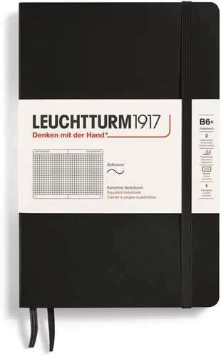 Miniatura 45 de LEUCHTTURM1917 - Cuaderno de tapa blanda de tapa blanda B6+ - 123 páginas numeradas para escribir y escribir en diario (Doted, Sage)