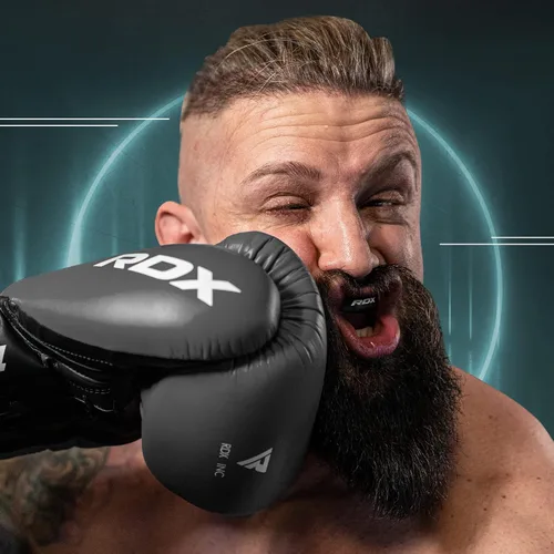 Miniatura 8 de RDX Protector Bucal para Boxeo MMA Kickboxing Muay Thai Judo Karate - Protector de Mandíbula con Funda de Almacenamiento para Adultos, Artes Rojo