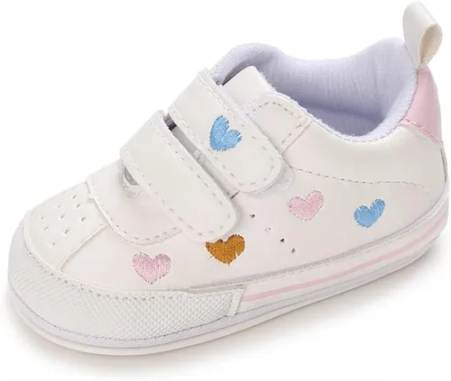 Miniatura 5 de Clowora Zapatos para bebés niños y niñas, suela de goma antideslizante, zapatos de cuna para recién nacidos, mocasines planos.