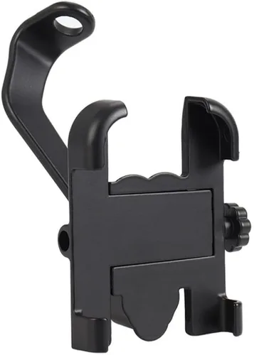 Motorcycle Bike Phone Mount Holder Bracket Cell Phone Stand Handlebar Mirror Clamp Compatible with Most Smartphones(Black)