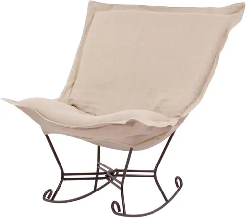 Miniatura 71 de Howard Elliott Collection Avanti Pecan - Silla de asiento oscilante con funda, silla multiusos de mariposa con marco de titanio, muebles de patio