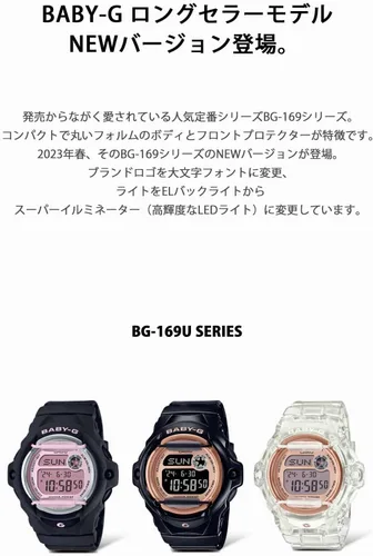 Miniatura 2 de Casio BG-169UG-7BJF Serie BG-169 con protector frontal Baby-G Reloj para mujer Japan Import Marzo 2023 Modelo, Claro, Classic