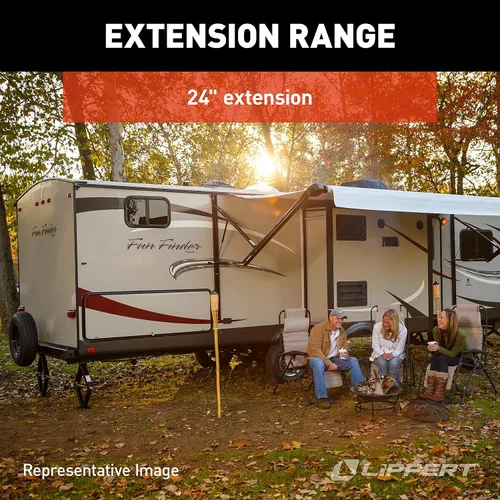 Miniatura 4 de Lippert Kit de Gatos de Tijera Manuales para RV Paquete de 2 para Casas Rodantes de Viaje RV, Remolques de Camping, Remolques Utilitarios, 24