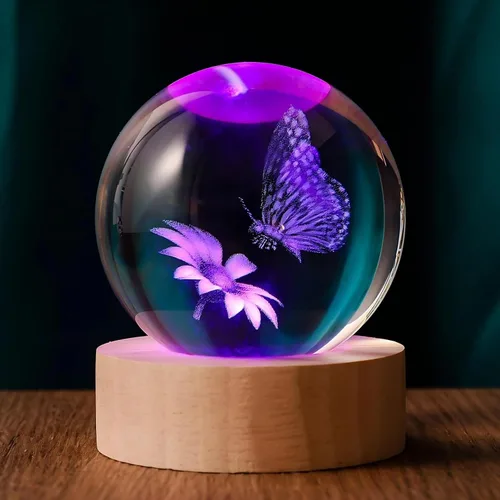 Miniatura 7 de Sistema Solar 3D de 60mm Bola de Cristal Astronomía Universo Regalos Modelo de Planetas del Sistema Solar 3D Ciencia Temática de Espacio Regalos Luz