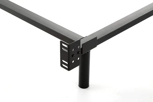 Miniatura 5 de Estructura de cama de metal de 9 patas, tamaño Queen, 18 cm, para juego de colchón y tarima, color negro, Metal, Negro