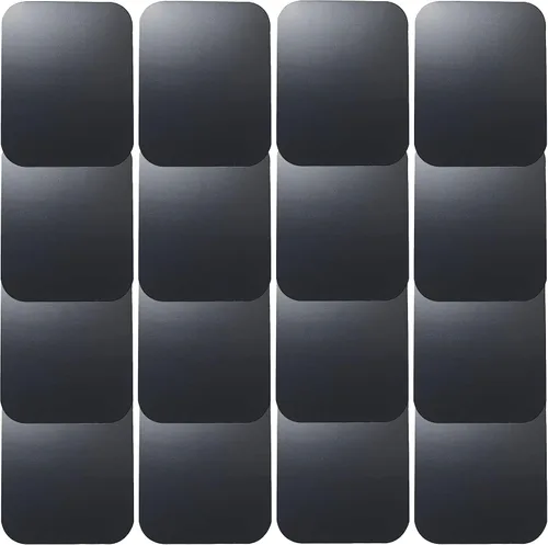 Miniatura 5 de SALEX Juego de 16 placas de metal de repuesto para soportes magnéticos de teléfono de automóvil, pared, soportes de ventilación de aire, estuches
