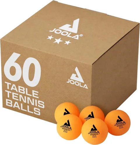 JOOLA Training 3 Star - Pelotas de tenis de mesa paquete de 12, 60 o 120 unidades – Pelotas de ping pong a granel reglamentarias de 1.58+ pulgadas
