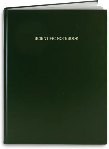 Miniatura 7 de BookFactory LiRPE-048-SLR-A-LKT21 - Cuaderno científico negro con 48 páginas (formato rayado de 0.25 pulgadas), cubierta negra, tapa negra, cuaderno