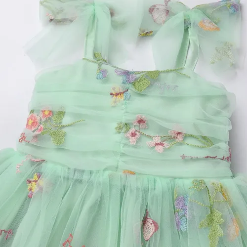 Miniatura 5 de AWIBMK Vestido de tul con lentejuelas y estrellas para el primer cumpleaños, sin mangas, con lazo, decoración de princesa, fiesta de tartas