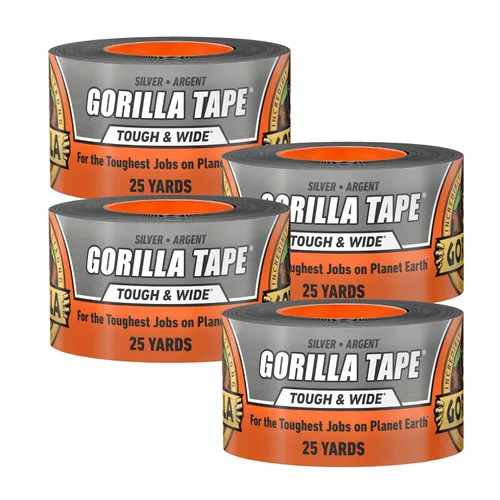 Miniatura 9 de GORILLA Tape Tough & Wide, Cinta adhesiva blanca, 7.32 cm x 22.86 m (paquete de 1) - Resistente para uso pesado y resistente a la intemperie