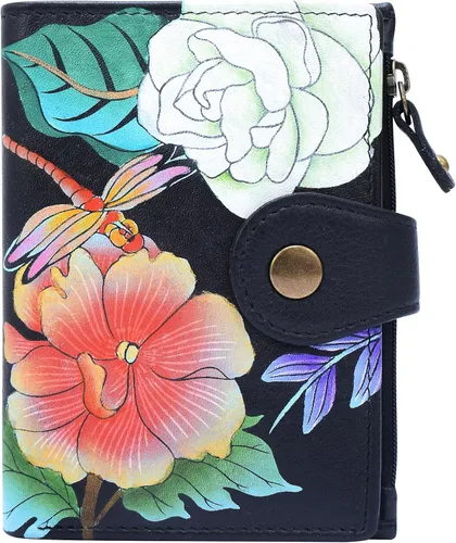 Miniatura 36 de Anna by Anuschka Cartera de mujer pintada a mano de cuero genuino para mujer