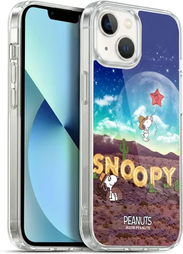 Miniatura 116 de Head Case Designs Funda de gel con licencia oficial de Peanuts Nebula Cactus Needles Snoopy Space Cowboy [protección de grado militar] compatible