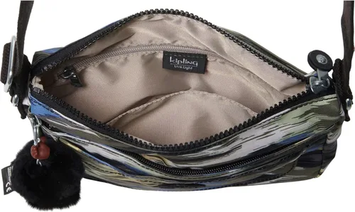 Miniatura 3 de Kipling Sebastian Sparkly Gold - Bolso cruzado para mujer, color morado