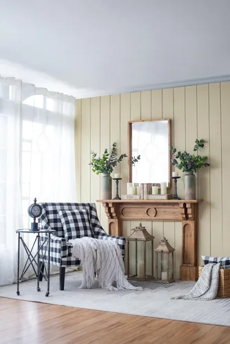 Miniatura 4 de Espejo rectangular de madera de 24 x 36 pulgadas, decoración de pared de granja para sala de estar, dormitorio, entrada