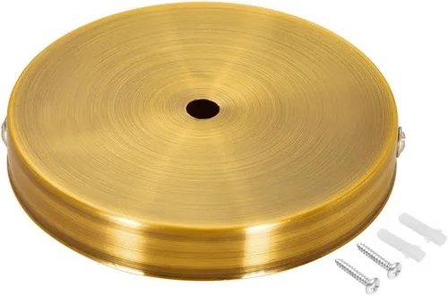 uxcell Kit de toldo de luz retro, aplique de pared, lámpara de placa de 4.724 in, 4.7 pulgadas, bronce dorado
