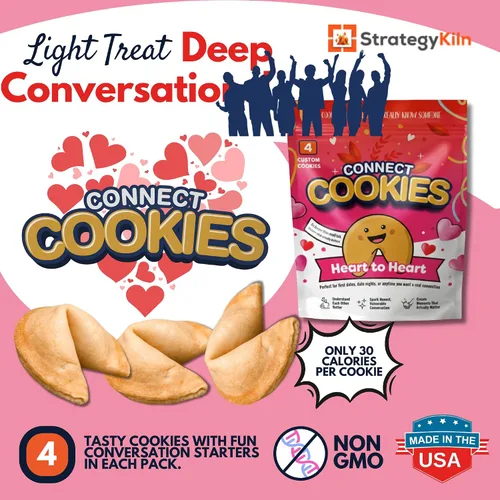 Miniatura 6 de ConnectCookies - Galletas de la fortuna de corazón a corazón para parejas (4 piezas), iniciadores de conversación románticos para una cita nocturna