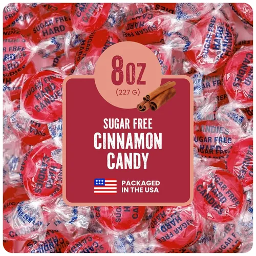 Miniatura 22 de Cambie Caramelos duros sin azúcar, 1 libra de caramelo sin azúcar envueltos individualmente, canela