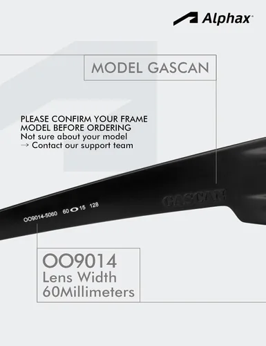 Miniatura 2 de Alphax 2 pares de lentes polarizadas de repuesto para gafas de sol Oakley Gascan OO9014 - Deep Water+Midnight Sun
