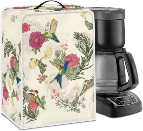 Miniatura 47 de DISNIMO Cubierta antipolvo para cafetera de mariposa azul, fundas para máquina de hacer café de cocina con mango superior, cubierta