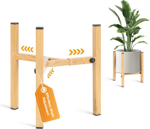 Miniatura 14 de Soporte Ajustable para Plantas de Interior, Soporte Moderno de Metal para Plantas de Interior, Soportes Resistentes para Plantas al Aire Libre