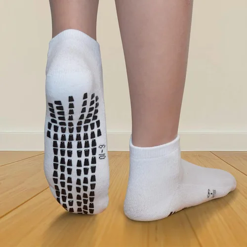 Miniatura 2 de Calcetines antideslizantes de agarre para niños (4 a 16 años), calcetines deportivos acolchados para hospital para niños y niñas
