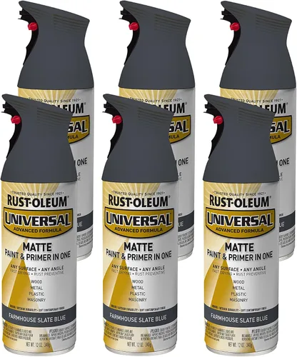 Miniatura 172 de Rust-Oleum 245197 Pintura en aerosol universal para todas las superficies, 12 onzas, negro satinado