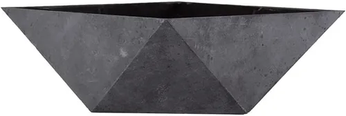 The HC Companies Cuenco decorativo para suculentas de plástico facetado de 6 pulgadas, maceta decorativa única para interiores con orificio de